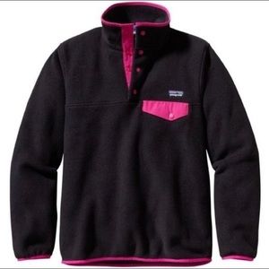 Patagonia Synchilla Fleece Black and Pink Women’s XL
